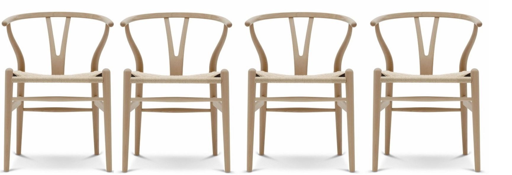 CH24 Wishbone Chair / Y-Chair chair beech oiled set of 4 Carl Hansen & Søn 